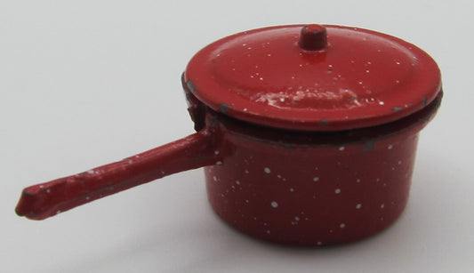 Red Pot with Removable Lid PAT1398