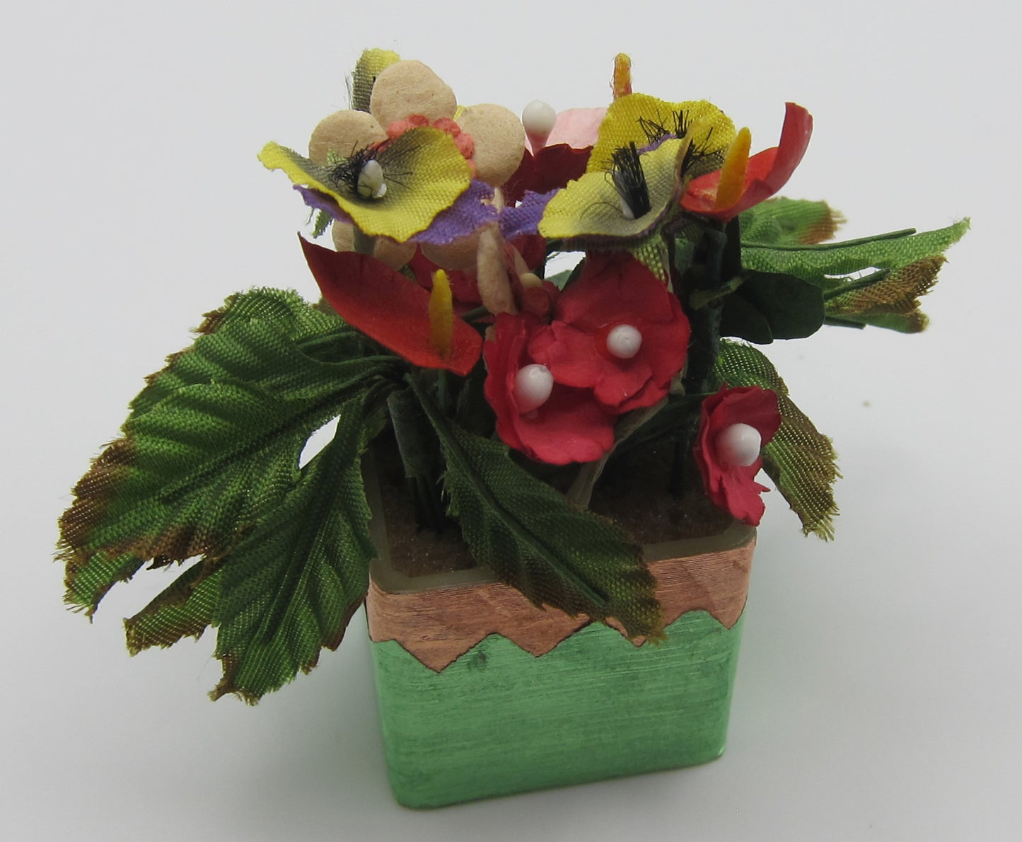 Potted Plant with Flowers PAT1480