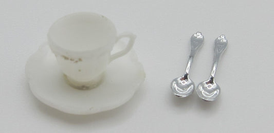 Plastic Tea Cup & Spoons PAT1491