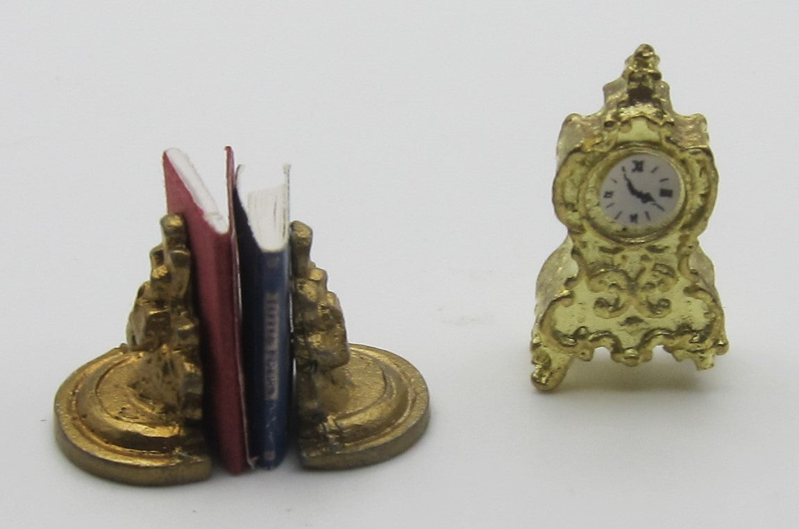 Mantle Books and Clock PAT1724