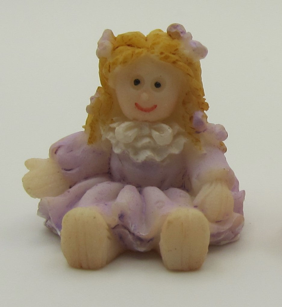 Ceramic Doll - Purple Dress PAT1820A