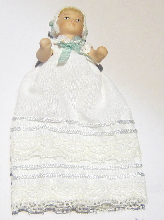 Baby Doll With Green Ribbon PAT718