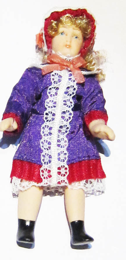 LITTLE GIRL IN PURPLE DRESS PAT728