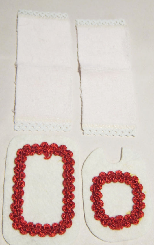 Bathroom Mat and Towel Set PAT1114