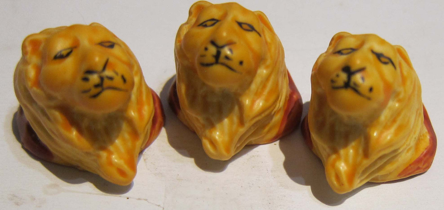 3 Lion Trophy Heads PAT269