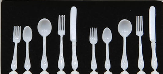 White Flatware Cutlery CB060