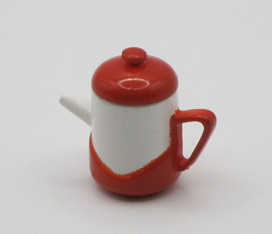 Red And White Teapot PAT1857