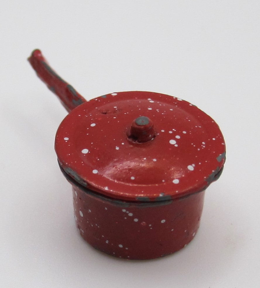 Red Pot And Lid PAT1908
