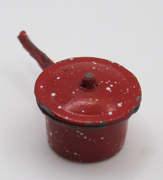 Red Pot And Lid PAT1908