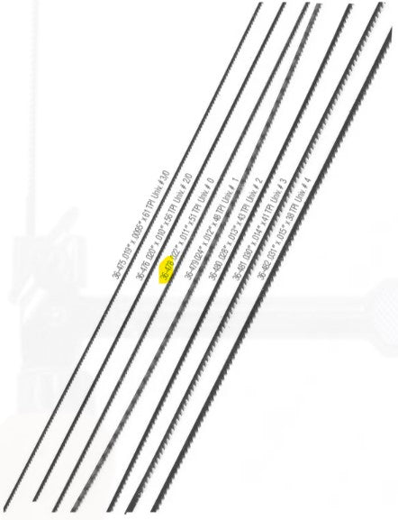 Jewelers Saw Blade - 51 Teeth ZON478