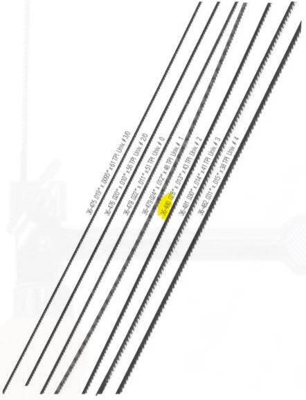 Jewelers Saw Blade - 43 Teeth ZON480