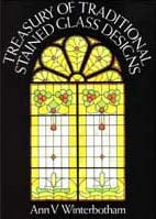 Treasury of Traditional Stained Glass Designs Book DOV974