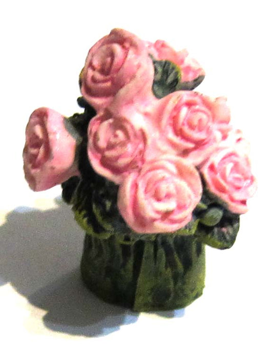 Vase of Pink Roses DS124