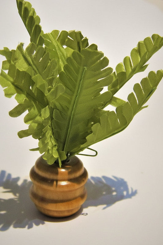 Fern in Wooden Pot PAT766