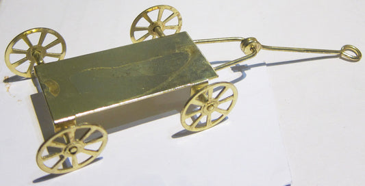 Brass Children's Toy Pull Trolley PAT669